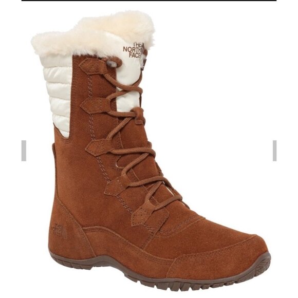 The North Face Nuptse Puma II Size 8 /EU 39 Dachshund Brown/ Cream NWOB Boots - Picture 10 of 16